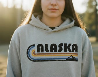 Alaska Hoodie, Unisex, Alaska State Pride Gift, Home Town Pride, College Sweatshirts