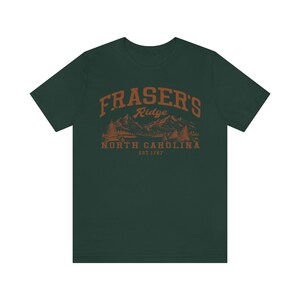 Fraser's Ridge Shirt, North Carolina Shirt, Unisex Jersey Short Sleeve Tee Forest