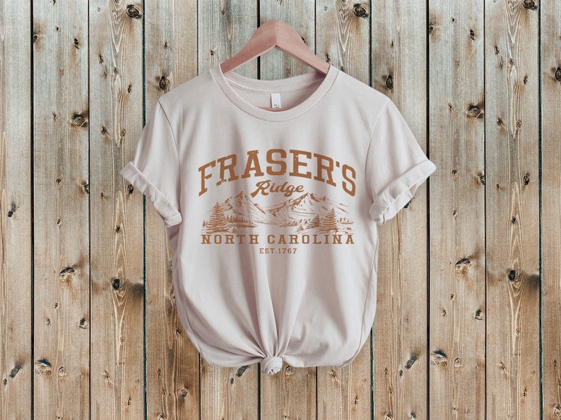 Fraser's Ridge Shirt, North Carolina Shirt, Unisex Jersey Short Sleeve Tee Vintage White