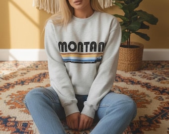 Montana Sweatshirt, Home Town Pride Gift, College Sweatshirts, Unisex for Men or Women