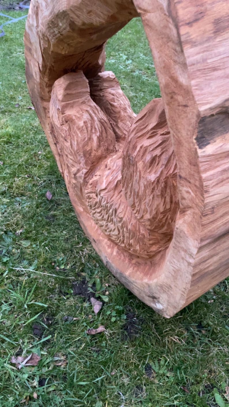 Bear in a Log Chainsaw Carving - Etsy
