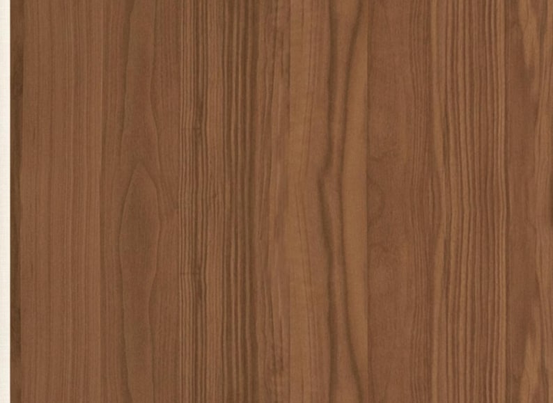 Side angle of hardwood TV console showing low profile under 27 inches