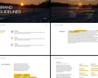 Brand Guidelines Manual Template | Figma Visual Identity Guide (35 Pages)