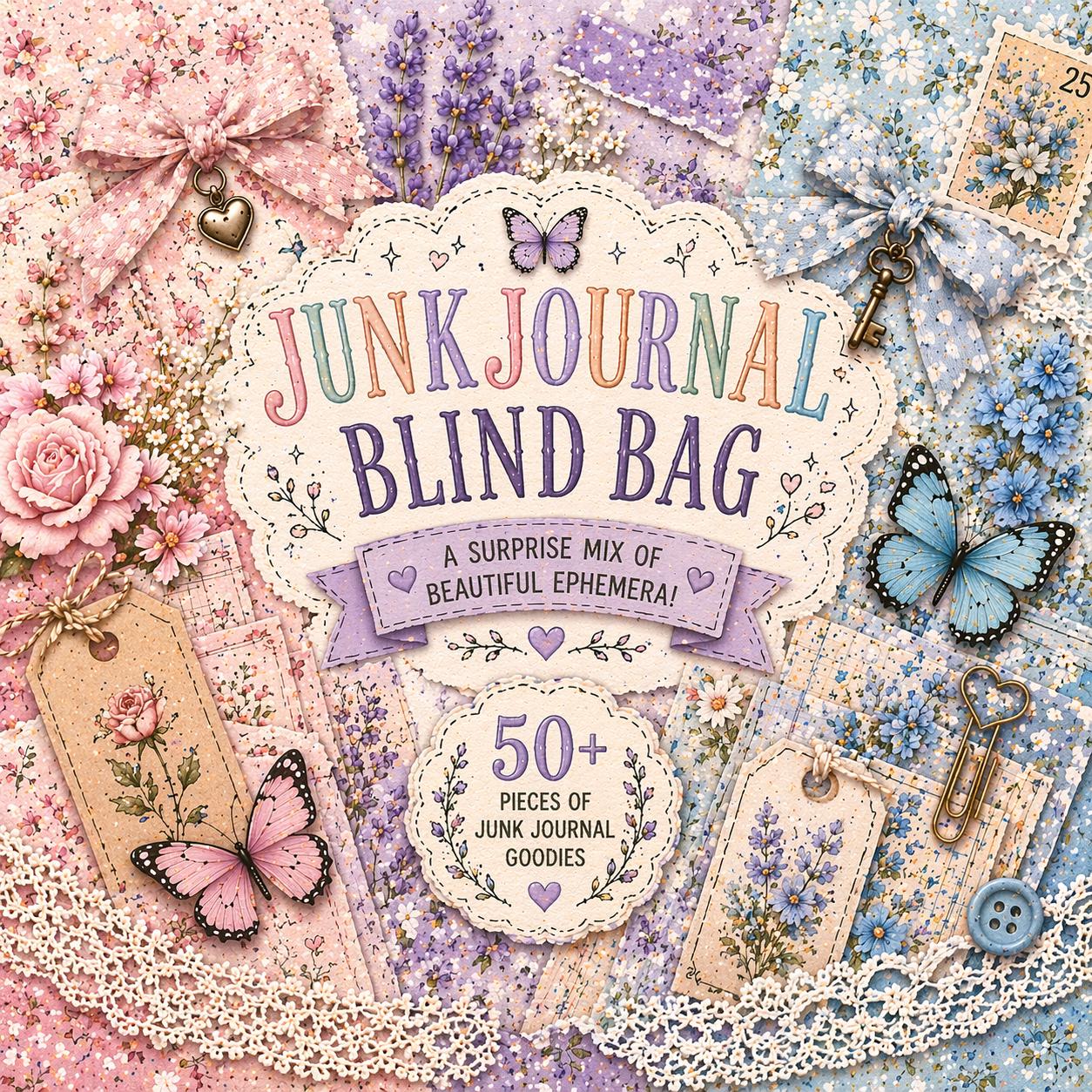 Junk Journal Ephemera Pack | 50+ Vintage Decoupage Paper Pieces, Tags ...