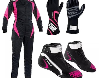 Omp kids Hand Made F1 2025 Go Kart Racing  Suit CIK/FIA Level 2 standard Customize Race Suit In All Sizes with the  to add own logos