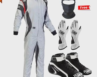 Omp kids Hand Made F1 2025 sparco Go Kart Racing  Suit CIK/FIA Level 2 standard Customize Race Suit In All Sizes with the  to add own logos