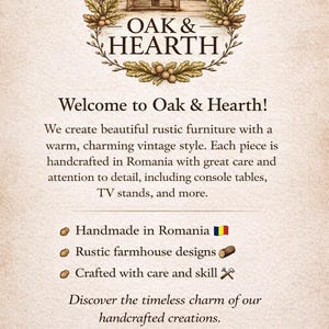 Solid Pine Console Table | Rustic Farmhouse Entryway Table with Shelf | 100 cm length image 12