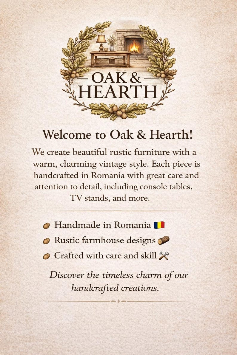 Solid Pine Console Table | Rustic Farmhouse Entryway Table with Shelf | 100 cm length image 12