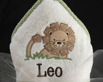 Hooded Baby Towel: Leo the Lion