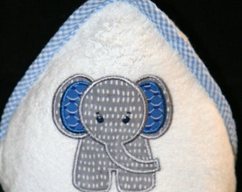 Easton the Elephant Personalized Baby Towel