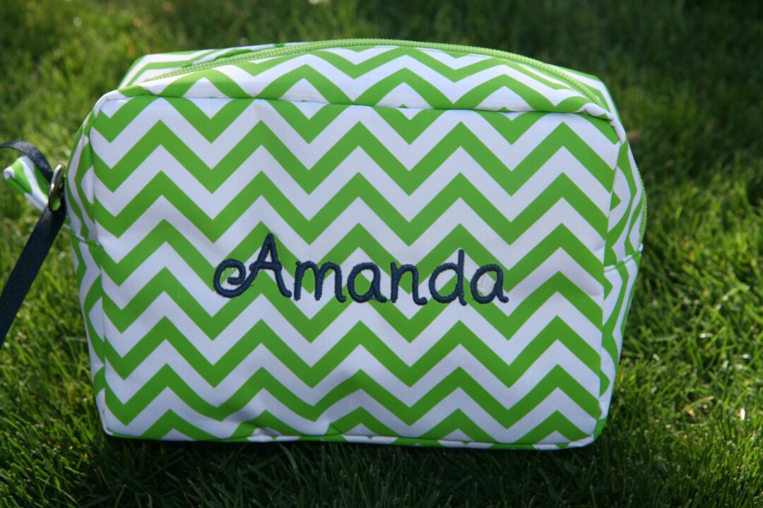 Personalized Embroidered Cosmetic Bags Etsy