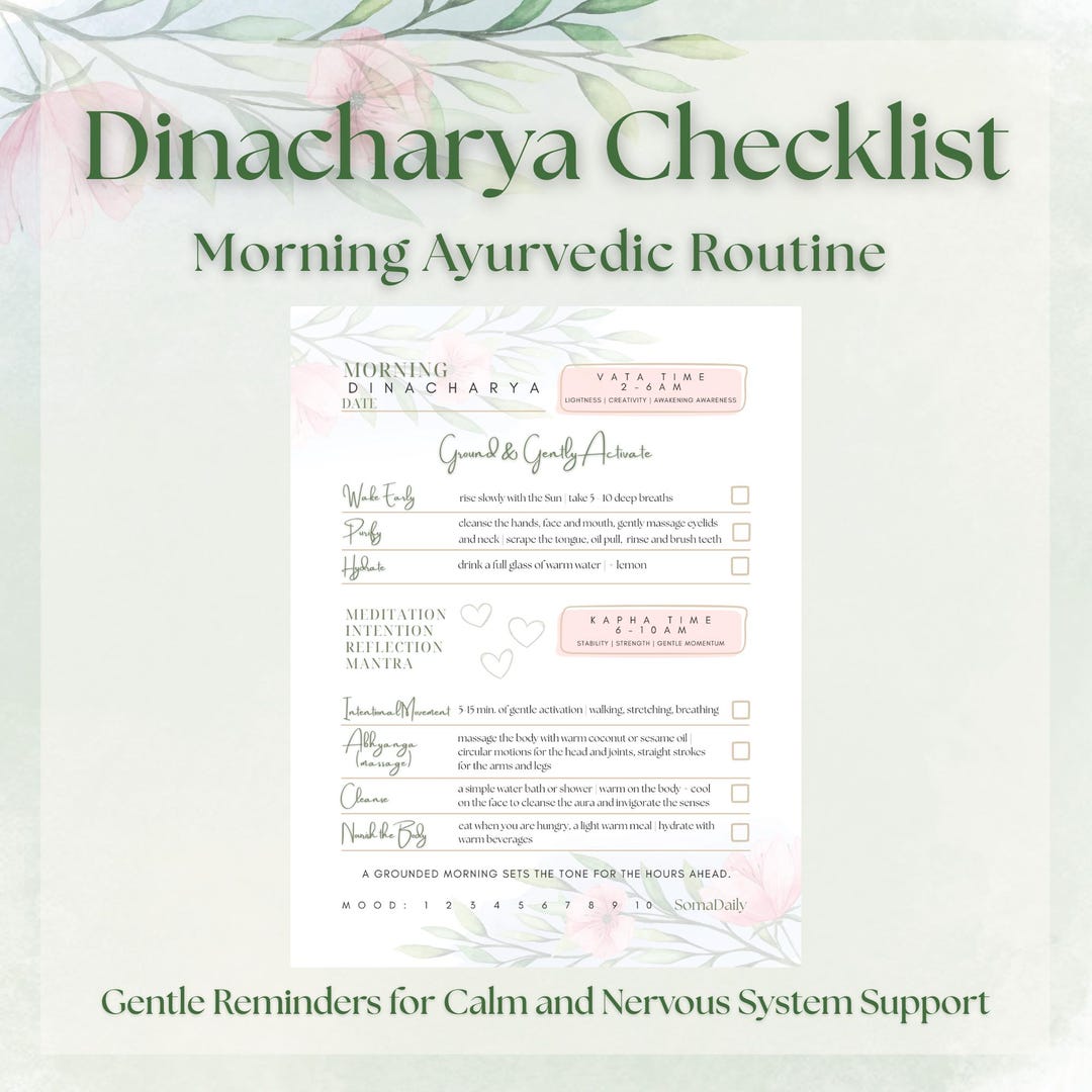 Gentle Morning Routine Checklist for Burnout & Nervous System Support ...