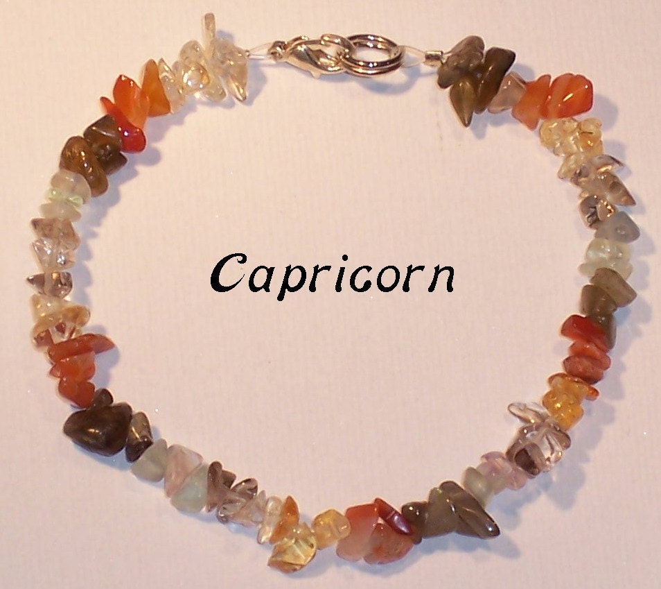 Zodiac Bracelet Capricorn - Etsy