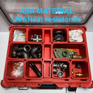 Milwaukee Packout Center Bin Insert – Vult lege middelste ruimte – 3-delige opberger voor 48-22-8430-ASA-materiaal