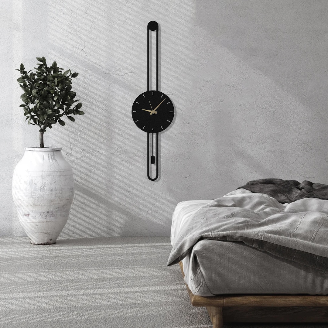 Modern Luxury Metal Wall Clock, Minimalist Large Wall Clock ...
