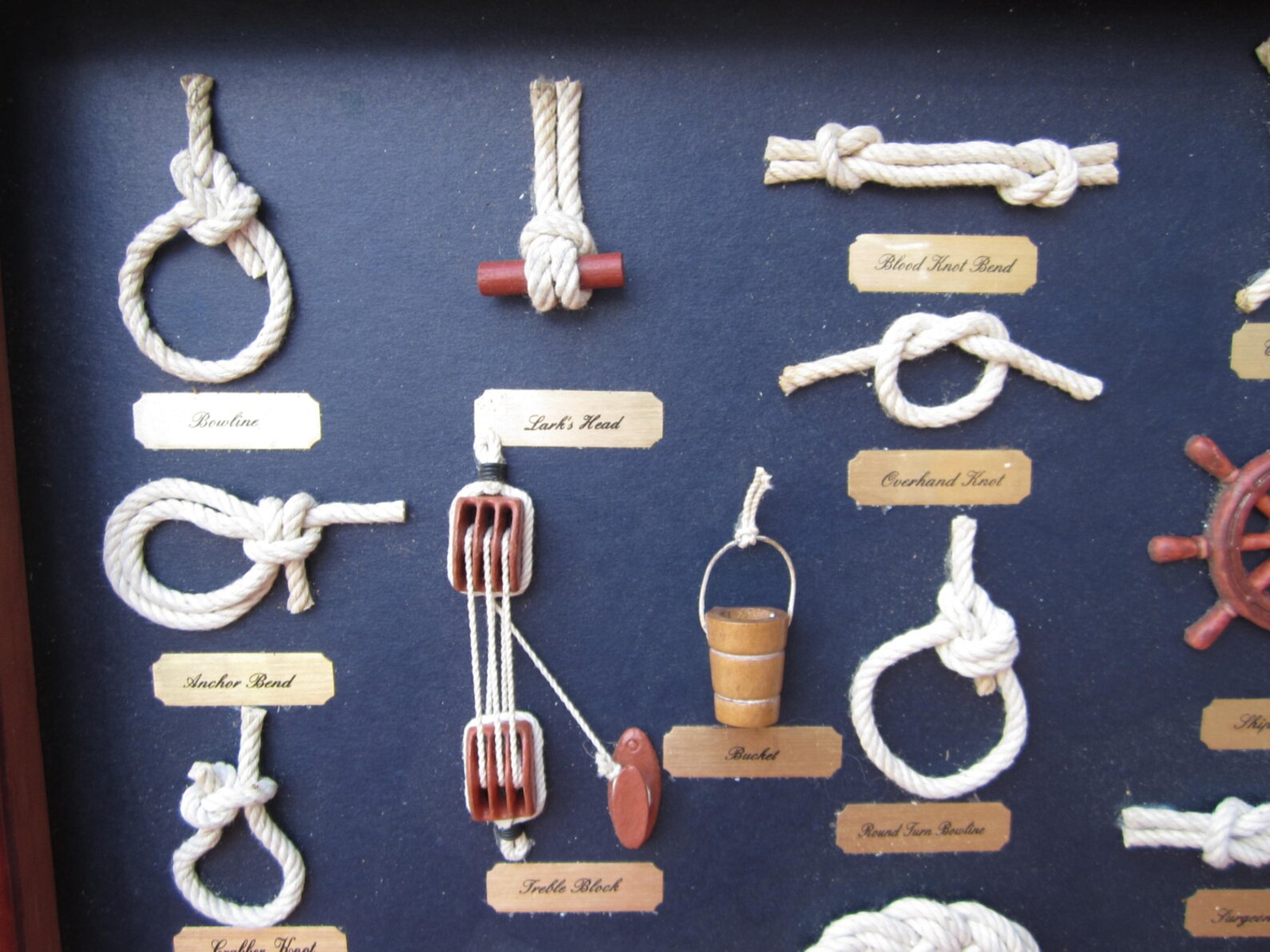 LARGE Sailors Nautical Knots Shadow Box Frame Picture Etsy