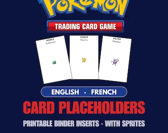 Pokémon Card Placeholders PDF With Sprites – All 1025 Pokémon