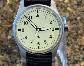 Montre de pilote en titane avec cadran lumineux Automatique