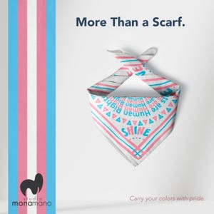 Trans Pride Schal - Queer Accessoires - Pride Outfit - LGBTQ Geschenk - Queer Fashion