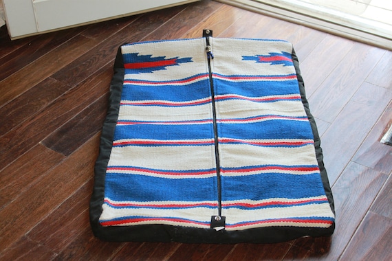 Vintage Travel Garmet bag Serape Blanket Serape h