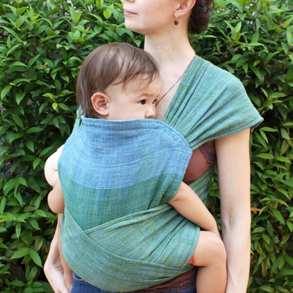 BaBy SaBye Wrap Mei Tai sling hand-woven two-side model24 BlueCreen