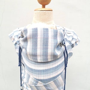MEJOR portabebés para recién nacidos - Wrap Conversion Mei Tai portabebés recién nacido - BaBy Blue tejido a mano Meh Dai sling 100% algodón