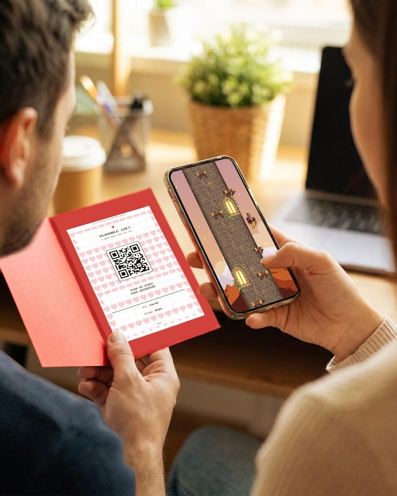 Custom Love Story Mobile Game: Personalized Anniversary Gift image 1