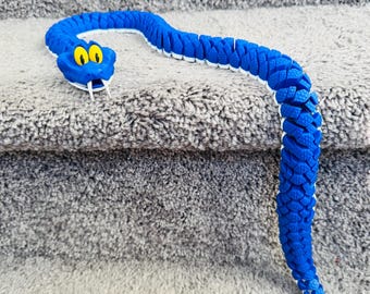 Gary la Serpiente impreso en 3D, 75 cm de largo • Zootopia 2 • Figura de serpiente articulada • Cuerpo flexible • Regalo de cumpleaños • Colección para fans