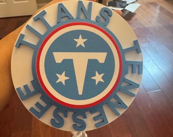 Cadenas promocionales de los Tennessee Titans impresas en 3D • Cadena giratoria • Cadena de fútbol ajustable • Artículos para aficionados • Regalo único • Regalo para el Día del Padre