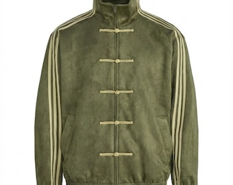 Chaqueta deportiva china Originals CTT KR0295 unisex, verde, informal, con cremallera