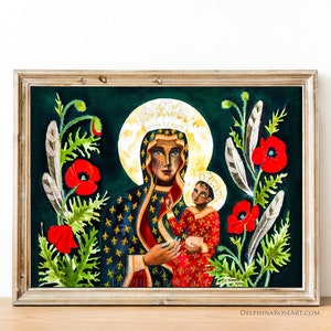 PRINTED TO ORDER Our Lady of Czestochowa giclée print