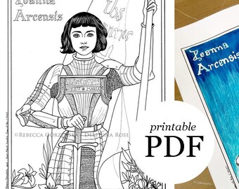 Catholic Coloring Page - Joan of Arc Coloring Page