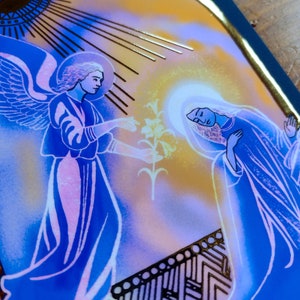 Annunciation 4x6 Gold-Foiled Print