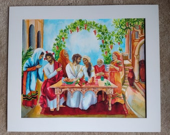 Original painting - The Wedding Feast at Cana