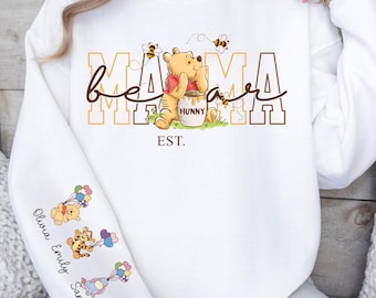 Mama Bear Shirt, Personalized Gift For Mom, Mama Shirt, Disney Mothers Day Shirt, Winnie The Pooh Shirt, Custom Mothers Day Sweatshirt
