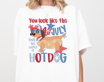 Comfort Colors Funny 4th of July Shirt, American Flag Shirt, Freedom Shirt, Patriotic USA Shirt, Hotdog Shirt, 250 America Anniversary Shirt