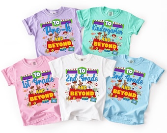 Toy Story Back To School Comfort Colors Shirt, First Day of School Shirt, First Second Third Grade Shirt, Pre-K Kindergarten Shirt