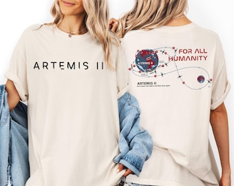 Comfort Colors Artemis II Shirt, Nasa Shirt, Artemis 2 Shirt, Astronaut Shirt, Space Shirt, Moon Shirt, Astronomy Shirt, Rocket Launch Shirt