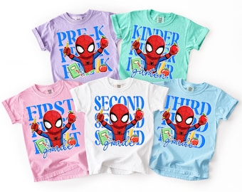Back To School Comfort Colors Hero Shirt, First Day of School Shirt, Pre-K Kindergarten First Second Third Fourth Grade Shirt, Superhero Tee