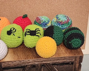 Handmade Crochet Hacky Sacks