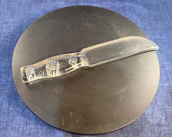 Vintage/Antique pressed Glass Fruit or knife from likely from the 20"s Depression era