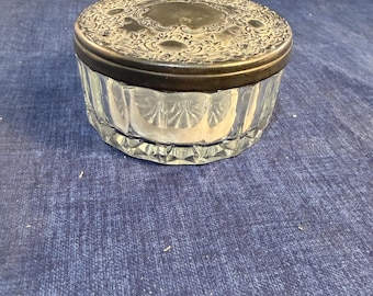 Antique Nippon Morimura Bros Japan Floral Porcelain Powder Trinket