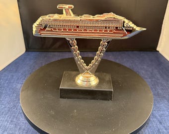 Vintage Carnival Cruise Line Carnival Splendor Plastic Trophy Gold finish