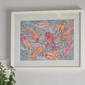 9 koivissen feng shui kunst aan de muur | Welvaartkunst | Afdrukbare digitale download