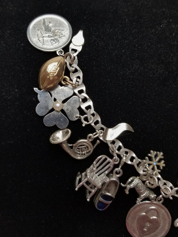 Vintage Sterling Silver Loaded 17 Charms, Charm B… - image 3