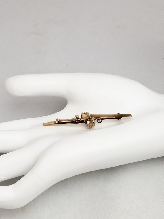 Antique Delicate, Minimalist Solid 10K Rose Gold Diamond