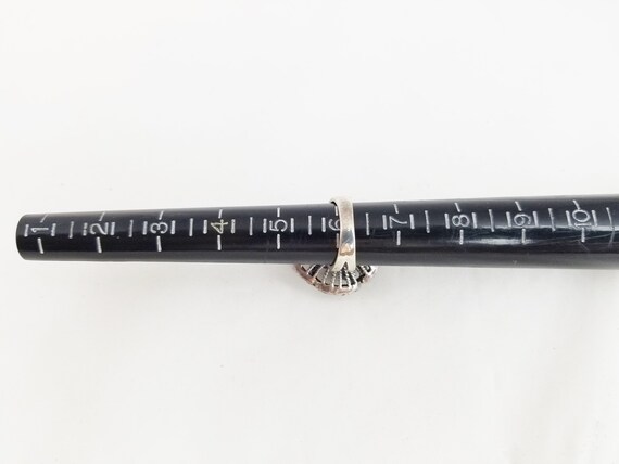 Vintage Statement Ring with Numerous Tiny Crystal… - image 9