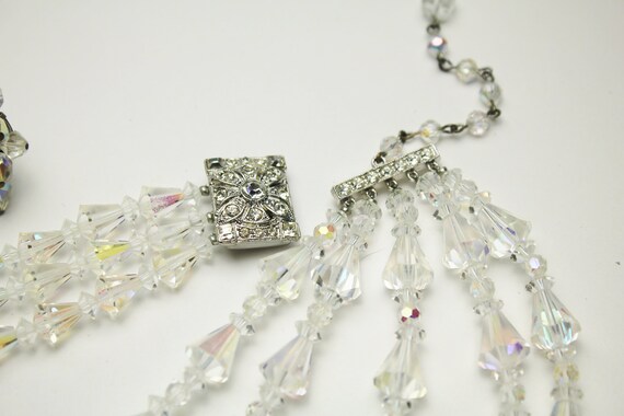 Mid 1950's Swarovski AB Crystals 5 Strand Choker … - image 9