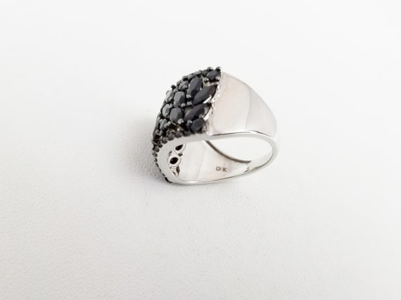 Vintage DK 925 Sterling Silver, Marquise & Round … - image 6