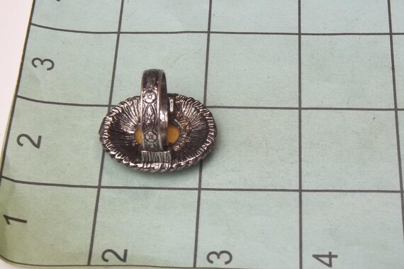 Vintage Abalone Shell Statement Ring: Adjustable … - image 5